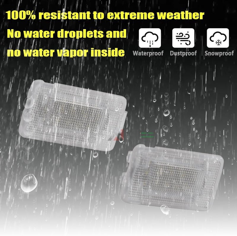 AJHLJ ® 2Pcs Canbus Led Luggage Compartment Trunk Boot Light Courtesy Footwell Interior Lamp For Volvo C30 S60 S60L C70 V70 S80 XC70 XC90 - Image 4
